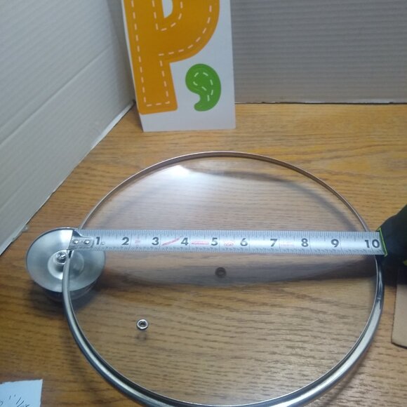 VERY NICE REPLACEMENT PAN / SAUCEPAN LID SEE FOR EXACT MEASUREMENTS LID10-1/8 - Picture 3 of 5